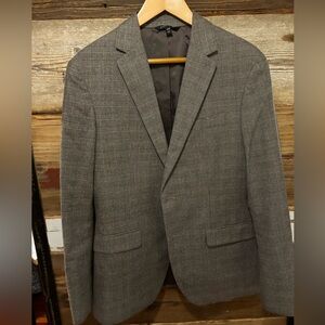 40 Regular- Banana Republic slim fit blazer in brown plaid